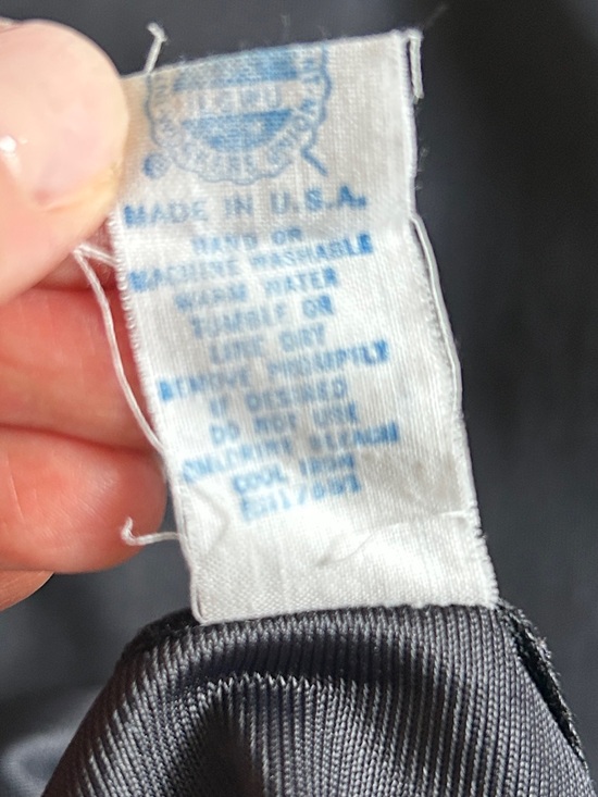 Vintage Black Slip Maxi Skirt w/ Lace Trim M - Picture 6 of 10